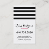 モダンでカスタマイズ可能なカップケーキの名刺 名刺 (裏面)