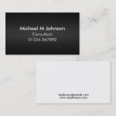 モダンでカスタマイズ可能なカーボン繊維の効果 名刺 (正面/裏面)