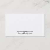 モダンでカスタマイズ可能なカーボン繊維の効果 名刺 (裏面)