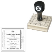 モダンでカスタマイズ可能なコテージ法食品 ラバースタンプ (押印)