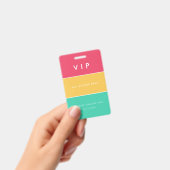 モダンでカスタマイズ可能なVIPオールアクセスパス バッジ (手持ち)