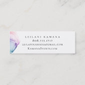 モダンでカラフルなインクしみ スキニー名刺 (裏面)