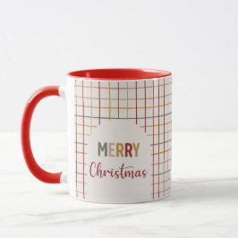 モダンでカラフルなクリスマスのトレンド マグカップ