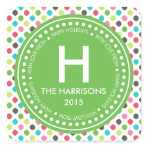 モダンでカラフルなクリスマスのパーソナライズな休日