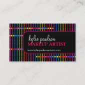 モダンでカラフルなメイクアップアーティスト 名刺 (正面)