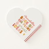 モダンでカラフルな大胆なタイポグラフィーの計画とアイデア ノート (裏面)