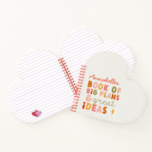 モダンでカラフルな大胆なタイポグラフィーの計画とアイデア ノート (内部)