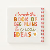 モダンでカラフルな大胆なタイポグラフィーの計画とアイデア ノート (裏面)