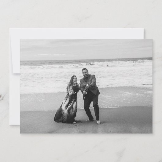 モダンでカラフルな抽象アートの「Save the Date」 セーブザデート (裏面)