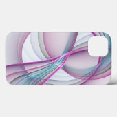 モダンでカラフルな抽象的なフラクタルアートの動き Case-Mate iPhoneケース (裏面 (横))
