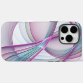 モダンでカラフルな抽象的フラクタルアートが動きを表現 Case-Mate iPhoneケース (裏面 (横))