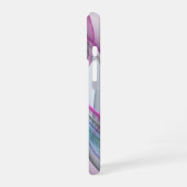 モダンでカラフルな抽象的フラクタルアートの動き iPhone 16ケース (左側面)