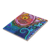 モダンでカラフルな抽象美術 タイル (側面)