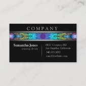 モダンでカラフルな曼荼羅 名刺 (裏面)