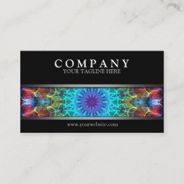 モダンでカラフルな曼荼羅 名刺