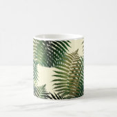 モダンでクラシックな熱帯やしカスタム コーヒーマグカップ (中央)