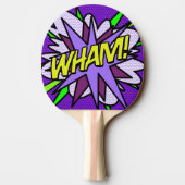モダンでクールで楽しいWHAMコミックブック 卓球ラケット (裏面)