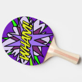 モダンでクールで楽しいWHAMコミックブック 卓球ラケット (横)