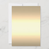 モダンでクールなゴールドのクリスマスツリー 招待状 (裏面)