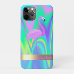 モダンでクールなフラミンゴのホログラフィック - オリジナルデザイン iPhone 11 PROケース