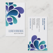 モダンでクールな動きの名刺 名刺 (正面/裏面)