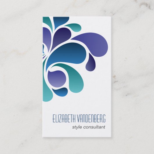 モダンでクールな動きの名刺 名刺 (正面)