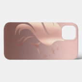 モダンでクールな女性の顔のシルエット Case-Mate iPhoneケース (裏面 (横))