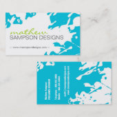 モダンでグランジな名刺 名刺 (正面/裏面)