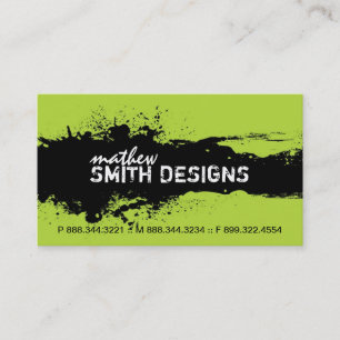 モダンでグランジな名刺 名刺