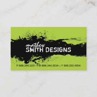 モダンでグランジな名刺 名刺