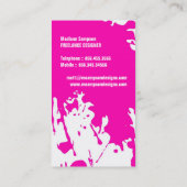 モダンでグランジな名刺 名刺 (裏面)