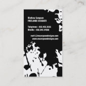 モダンでグランジな名刺 名刺 (裏面)