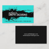 モダンでグランジな名刺 名刺 (正面/裏面)