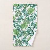 モダンでコンテンポラリーなシダの葉パターン バスタオルセット (ハンドタオル)