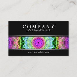 モダンでサイケデリックな虫食い穴 名刺
