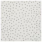 モダンでシックで黒い水彩画のかわいい水玉模様 ファブリック (見本)