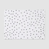 モダンでシックで黒い水彩画のかわいい水玉模様 薄葉紙 (正面)