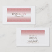 モダンでシックなピンクのダマスク織のシックな名刺 名刺 (正面/裏面)