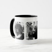 モダンでシックな母の日のInstagramの写真のコラージュ マグカップ (正面左)