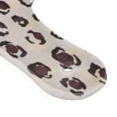 モダンでシックな茶色のチータのプリントパターンモノグラム カッティングボード (角)