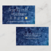 モダンでシンプルでエレガントなタイポグラフィのロイヤリティカード 名刺 (正面/裏面)