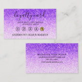 モダンでシンプルでエレガントなタイポグラフィのロイヤリティカード 名刺 (正面/裏面)