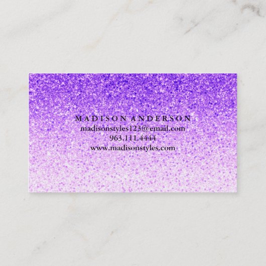 モダンでシンプルでエレガントなタイポグラフィのロイヤリティカード 名刺 (裏面)