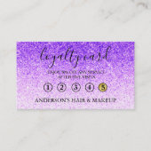 モダンでシンプルでエレガントなタイポグラフィのロイヤリティカード 名刺 (正面)