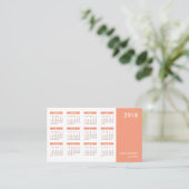 モダンでシンプルでユニークで頭が切れるなカレンダーの名刺 名刺 (スタンド正面)