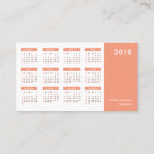 モダンでシンプルでユニークで頭が切れるなカレンダーの名刺 名刺 (正面)