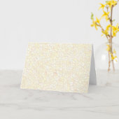 モダンでシンプルなエレガントなプロフェッショナルなモザイクデザイン カード (黄色い花)