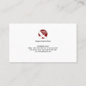 モダンでシンプルなオレンジ熱心CEOの創設者 名刺 (裏面)