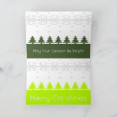 モダンでシンプルなクリスマス シーズンカード (内部)