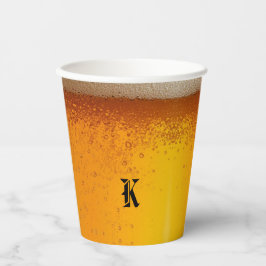 モダンでシンプルなビールで乾杯 クリスマスパーティー 紙コップ